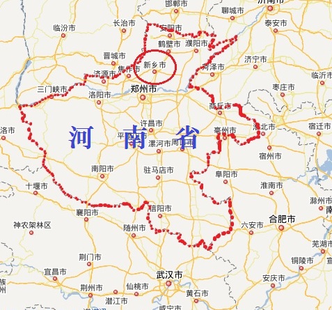 新乡市位置